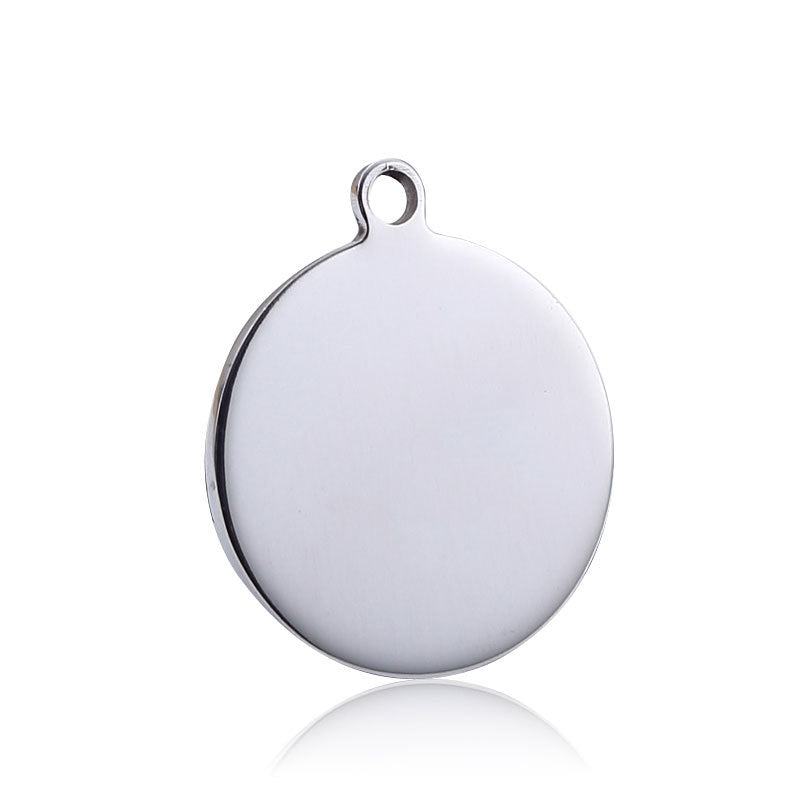 HKM-408211 Personalized Stainless Steel Anti-Lost Pet ID Tag - Durable, Custom Engravable Designs in Various Shapes