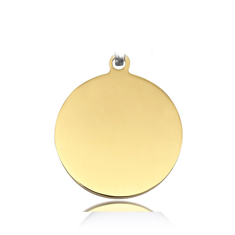 HKM-408211 Personalized Stainless Steel Anti-Lost Pet ID Tag - Durable, Custom Engravable Designs in Various Shapes