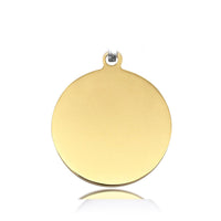 HKM-408211 Personalized Stainless Steel Anti-Lost Pet ID Tag - Durable, Custom Engravable Designs in Various Shapes