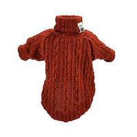 HKM-666579 Cozy Knitwear Coat for Small and Medium Pets in Orange, Black, and Grey