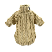 HKM-666579 Cozy Knitwear Coat for Small and Medium Pets in Orange, Black, and Grey