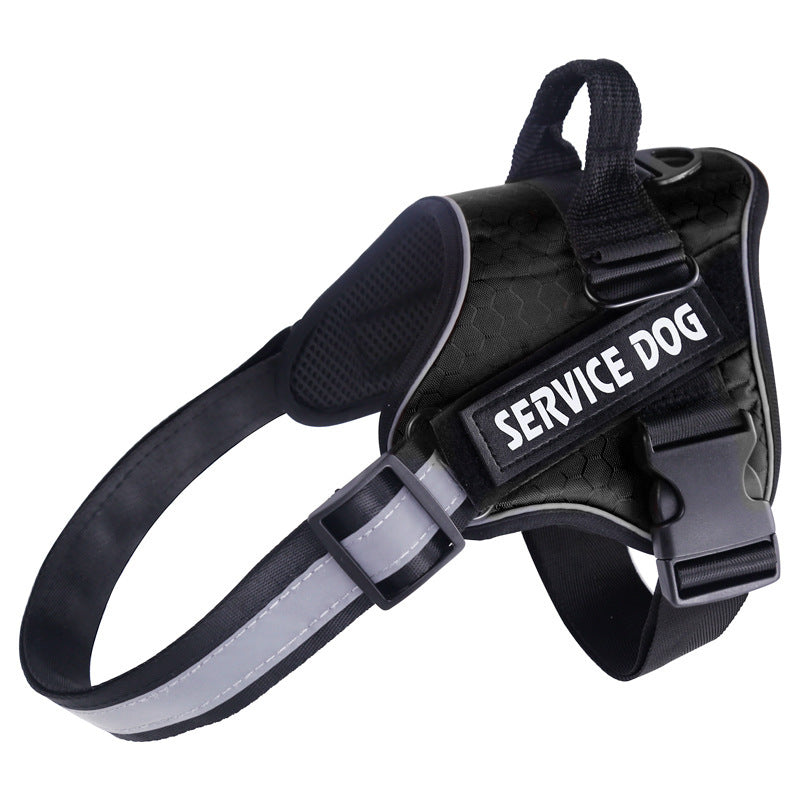 HKM-327507 Durable and Comfortable Pet Chest Harness with Leash - Lightweight, Scalable Design in Red, Black, and Pink