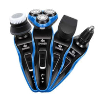 HKM-544403 4-in-1 Multifunctional Wet/Dry Men's Electric Shaver with 3D Floating Head and Rechargeable Battery