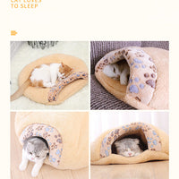HKM-119507 Cozy Cat Sleeping Bag for All Seasons - Available in S and M Sizes