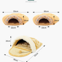 HKM-119507 Cozy Cat Sleeping Bag for All Seasons - Available in S and M Sizes