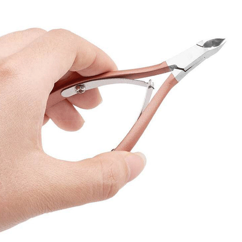 HKM-855699 Stainless Steel Dead Skin Cuticle Shears and Nail Tool Set for Adults - Three Colors Available