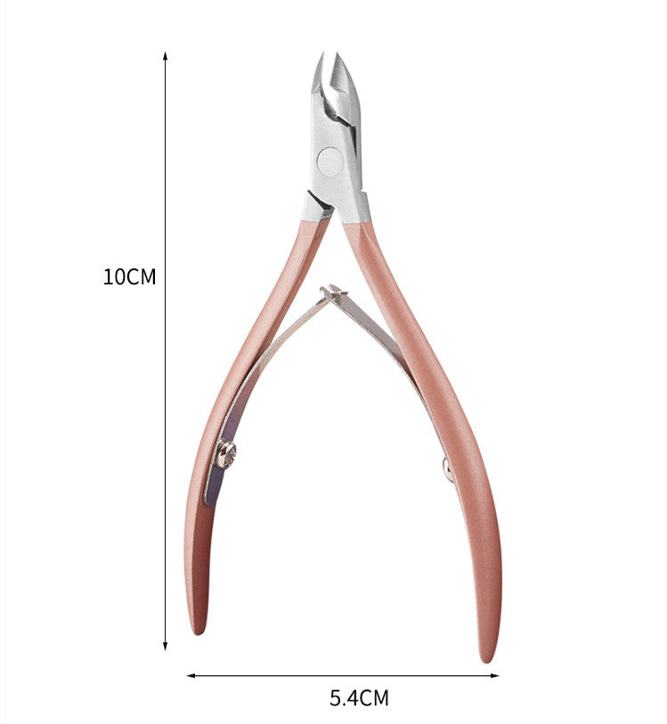 HKM-855699 Stainless Steel Dead Skin Cuticle Shears and Nail Tool Set for Adults - Three Colors Available