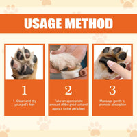 HKM-579155 Pet Moisturizing Paw Cream for Cats and Dogs - Softens and Protects Dry, Cracked Paw Pads