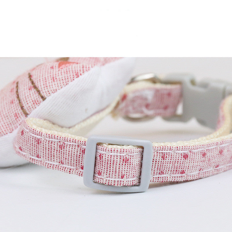 HKM-095187 Multicolor Random Cat Bow Tie Collars - 12 Pack, Polyester Casual Design