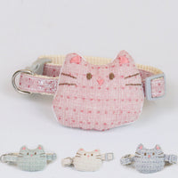 HKM-095187 Multicolor Random Cat Bow Tie Collars - 12 Pack, Polyester Casual Design