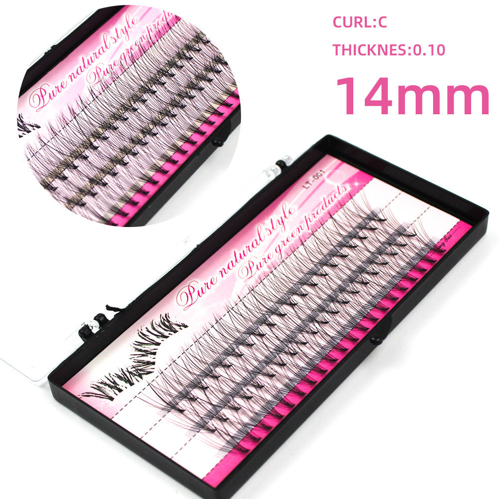 HKM-484947 Natural Look Self-Grafted Cluster False Eyelashes, Imported Fiber Yarn, Various Lengths Available