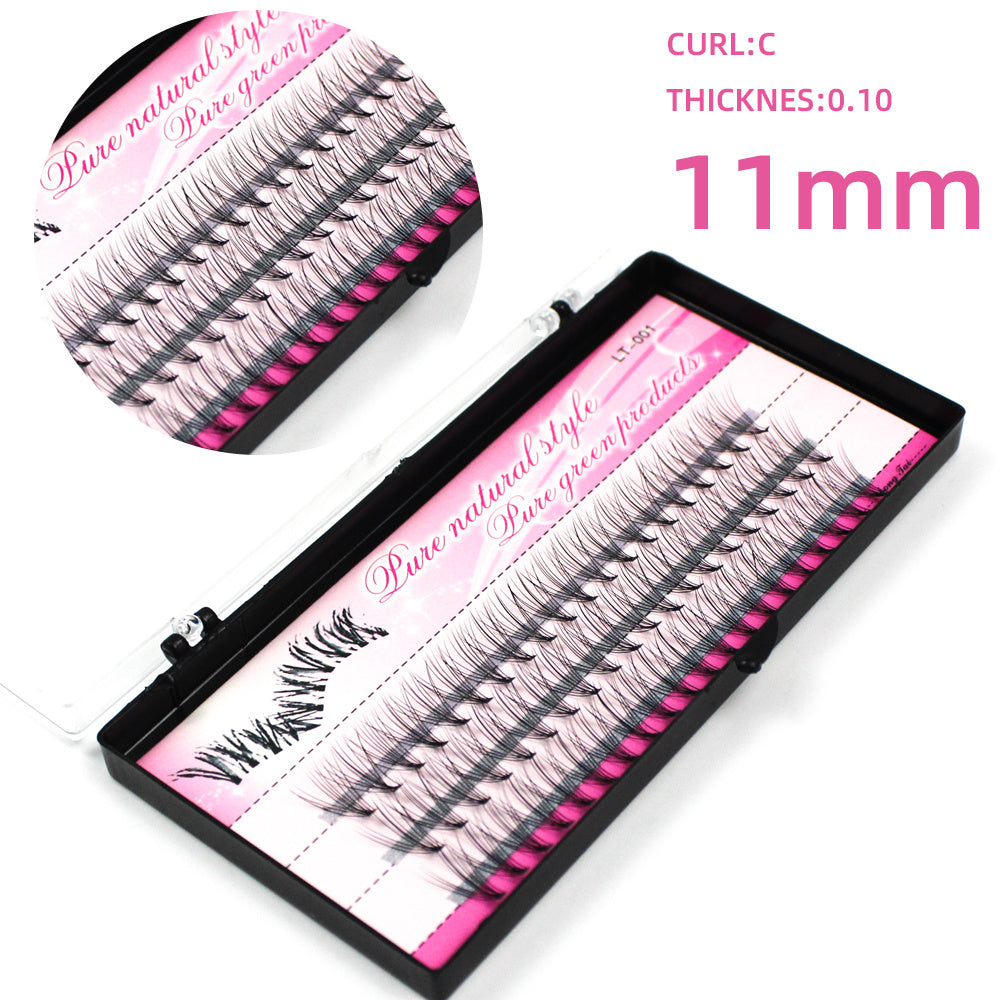 HKM-484947 Natural Look Self-Grafted Cluster False Eyelashes, Imported Fiber Yarn, Various Lengths Available