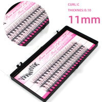 HKM-484947 Natural Look Self-Grafted Cluster False Eyelashes, Imported Fiber Yarn, Various Lengths Available
