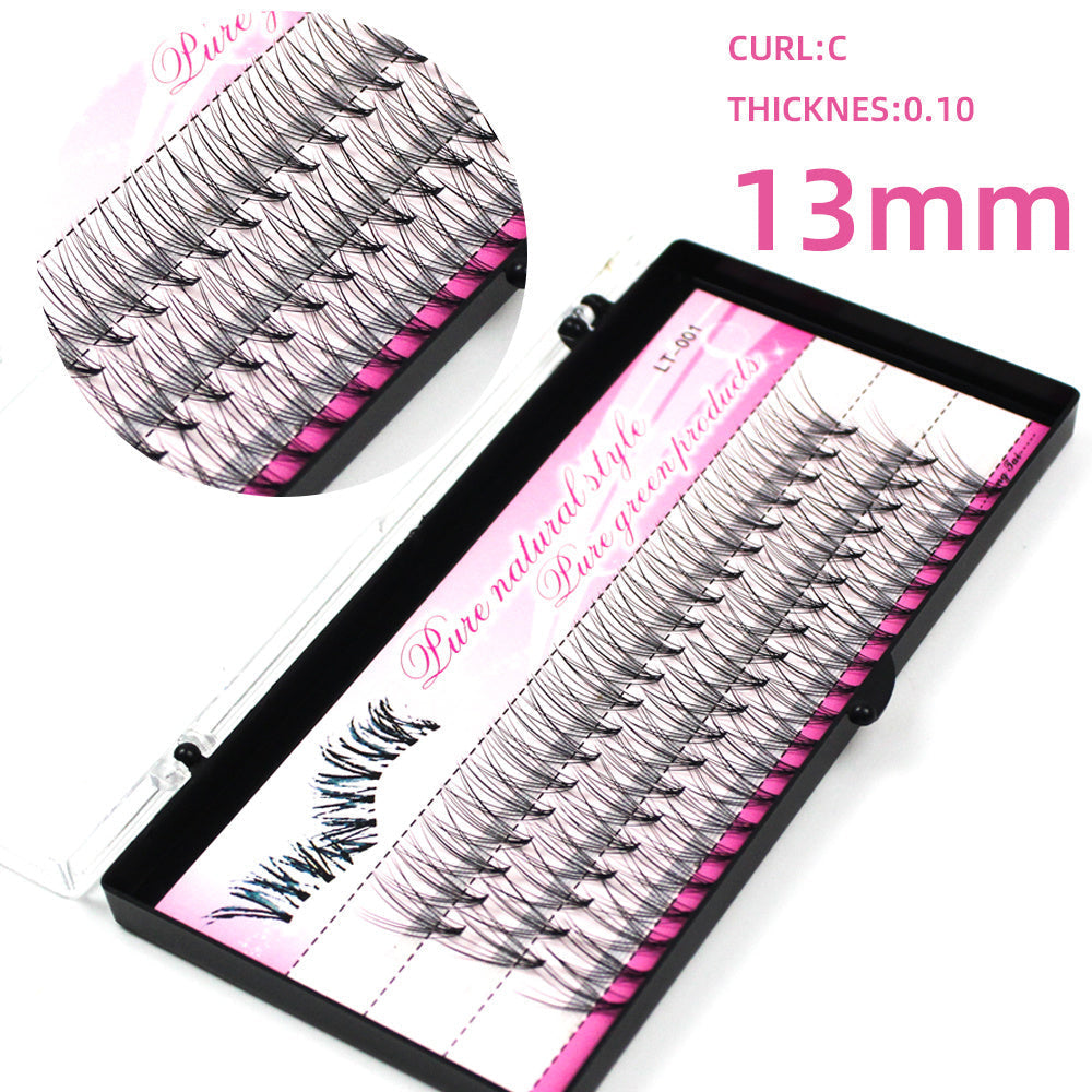 HKM-484947 Natural Look Self-Grafted Cluster False Eyelashes, Imported Fiber Yarn, Various Lengths Available