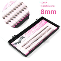 HKM-484947 Natural Look Self-Grafted Cluster False Eyelashes, Imported Fiber Yarn, Various Lengths Available