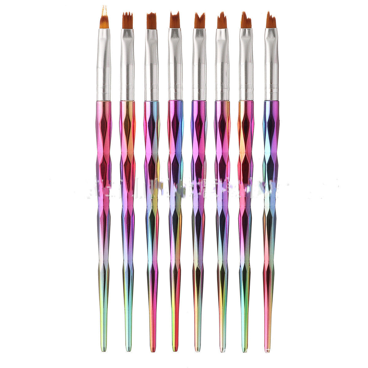 HKM-756243 Set of 8 Colorful Flower Nail Art Pens for DIY Designs