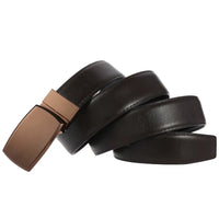 HKM-868435 Smooth Perforated Casual Belt for Men - Adjustable Buckle Design, Ideal for Trousers