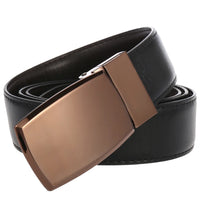 HKM-868435 Smooth Perforated Casual Belt for Men - Adjustable Buckle Design, Ideal for Trousers