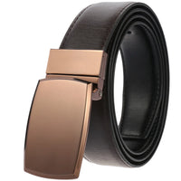 HKM-868435 Smooth Perforated Casual Belt for Men - Adjustable Buckle Design, Ideal for Trousers