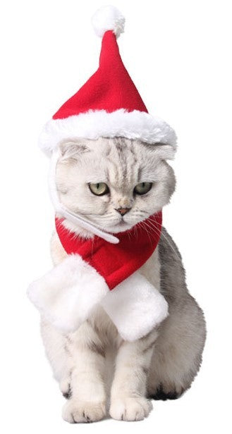 HKM-912083 Adjustable Christmas Pet Headband with Elk Antlers for Dogs and Cats - Fleece and Velvet Set