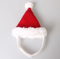 HKM-912083 Adjustable Christmas Pet Headband with Elk Antlers for Dogs and Cats - Fleece and Velvet Set