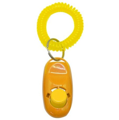 HKM-109651 Dog Training Clicker with Key Ring and Wrist Strap in Various Colors