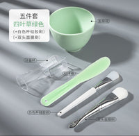 HKM-461267 Silicone Face Mask Mixing Tools Set - 5-Piece Kit for Skincare and Beauty Applications