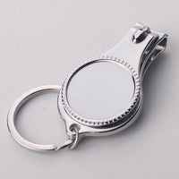 HKM-984467 Carbon Steel Plating Nail Clipper with Bottle Opener and Key Ring, 90x32mm