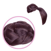 HKM-414163 Imported High-Temperature Silk Chemical Fiber Retro Hair Bag with Rose Net Design