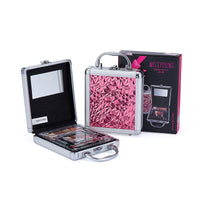HKM-485779 Versatile Makeup Set with Eyeshadow Palette, Lipstick, Concealer, and Brush