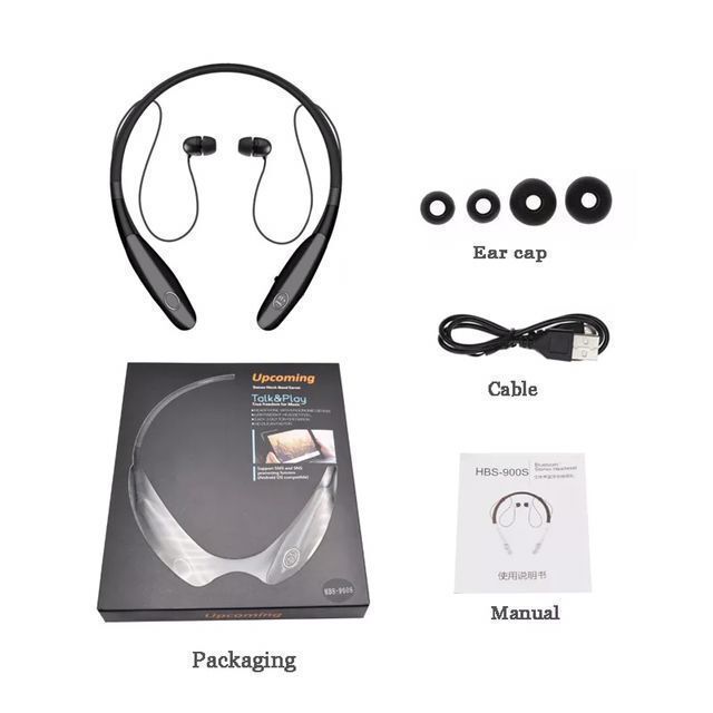 KTX-622867 Wireless Sports Stereo Bluetooth Headphones - Neck Style with Power Display and Multi-Point Connections