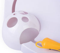 HKM-305107 Electric Toy Rat Carousel with Catching Disk for Pet Playtime - 32x7 cm Plastic Design