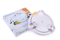 HKM-305107 Electric Toy Rat Carousel with Catching Disk for Pet Playtime - 32x7 cm Plastic Design