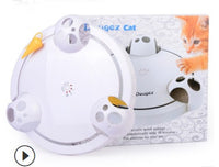 HKM-305107 Electric Toy Rat Carousel with Catching Disk for Pet Playtime - 32x7 cm Plastic Design
