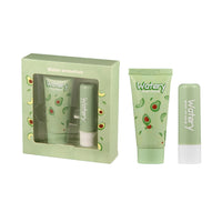 HKM-006931 Moisturizing Hand Cream and Lip Balm Set with Avocado, Strawberry, and Peach Extracts