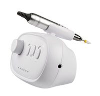 HKM-147155 Electric Nail Grinder with Aluminum Handle and Ambient Light - Versatile Polishing Tool in Pink, White, Black, and Blue