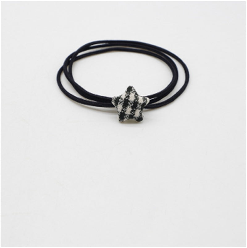 HKM-561043 Star-Shaped Korean Style Rubber Hair Ties for Women