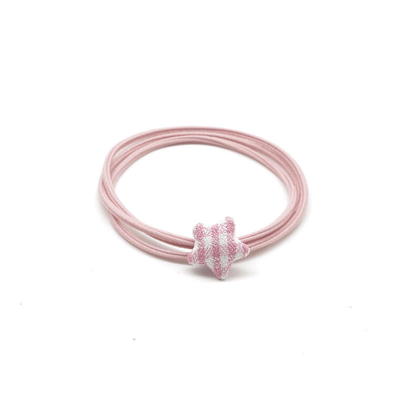HKM-561043 Star-Shaped Korean Style Rubber Hair Ties for Women