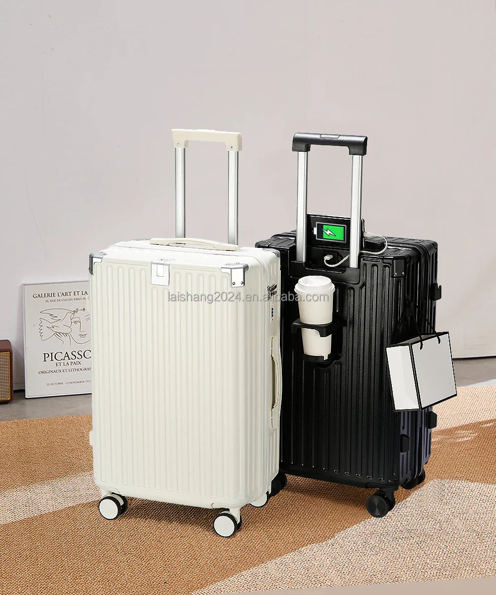 KTX-933651 Lightweight 4-Piece Soft Shell Wheeled Luggage Set for Travel