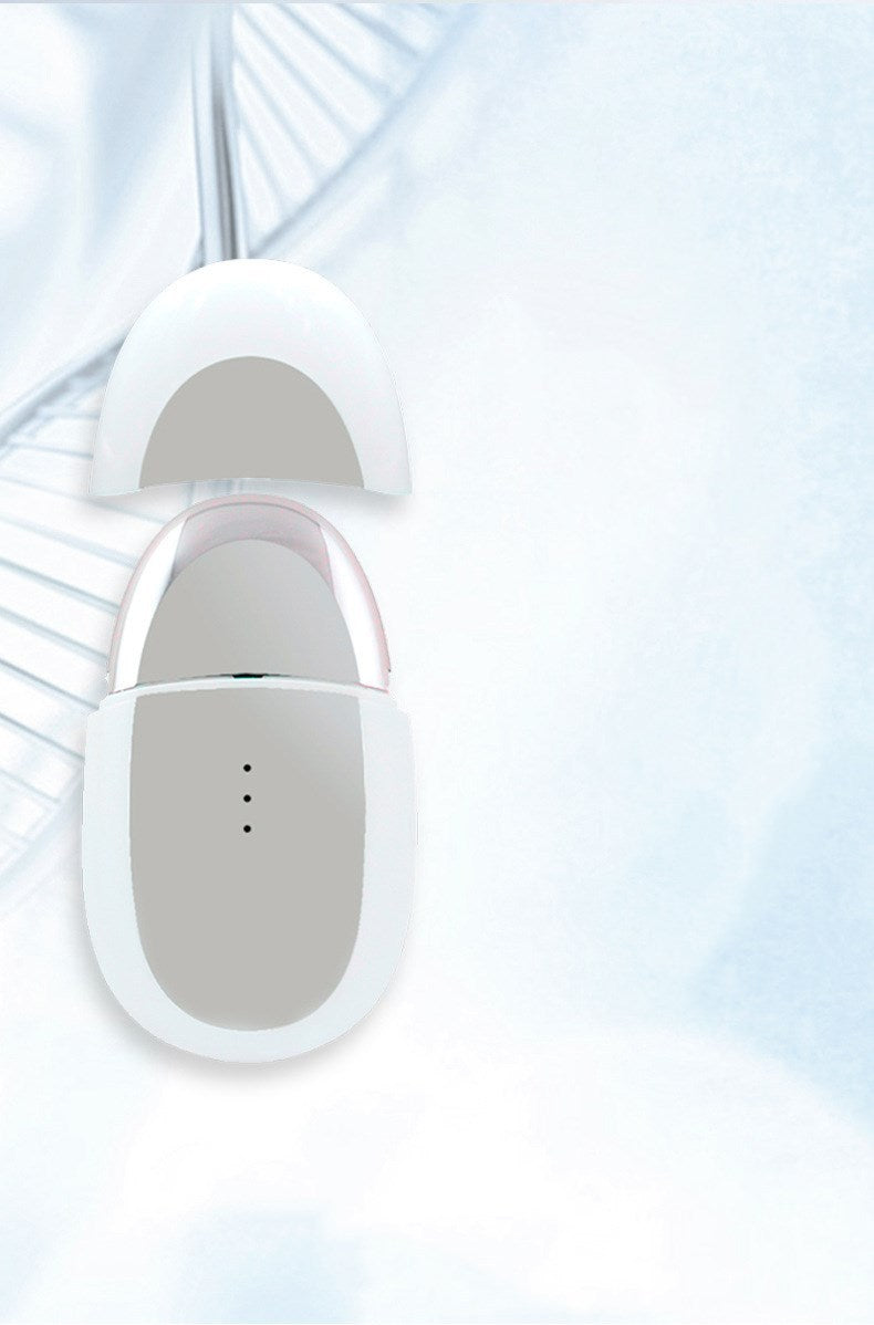HKM-441491 Eye Relaxation Hot Compress Instrument - Model SK0502, USB Charging, Anion Technology, Pearl White