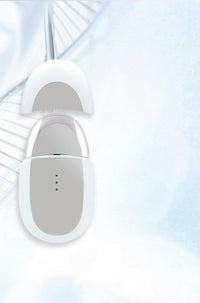 HKM-441491 Eye Relaxation Hot Compress Instrument - Model SK0502, USB Charging, Anion Technology, Pearl White