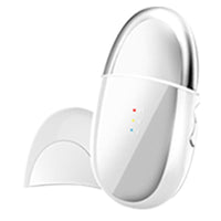 HKM-441491 Eye Relaxation Hot Compress Instrument - Model SK0502, USB Charging, Anion Technology, Pearl White