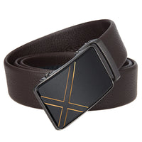 HKM-585875 Men's Simple Automatic Buckle First Layer Leather Belt - Model LY36-25635-5