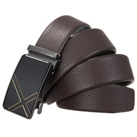 HKM-585875 Men's Simple Automatic Buckle First Layer Leather Belt - Model LY36-25635-5