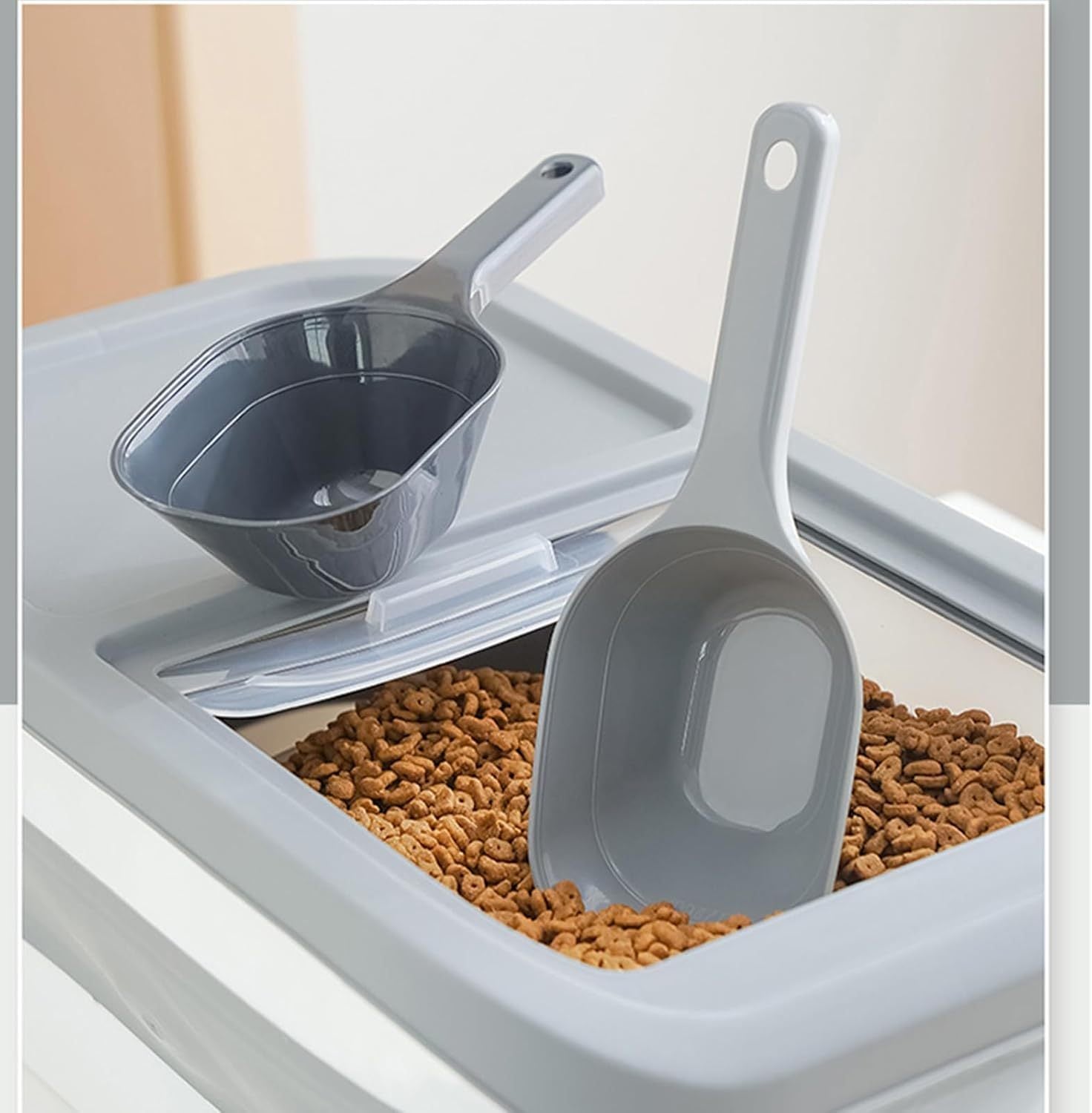 HKM-679379 Pet Food Scoop with Measurement Lines - 1 Cup Capacity, BPA-Free, Dishwasher Safe, Made with 25% Recycled Plastic