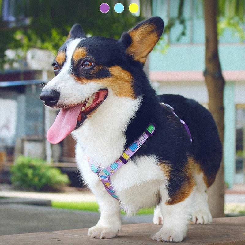 HKM-321747 I-shaped Chest Harness for Dogs - Durable Nylon Strap for All Breeds