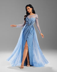 HKM-298707 Elegant Blue Women's Gown - Model EZ25016