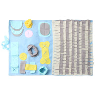 HKM-453779 Foraging Training Mat - Cloth Sniffing Mat in Pink and Beige, 60x90cm & 45x45cm Options