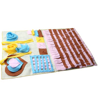 HKM-453779 Foraging Training Mat - Cloth Sniffing Mat in Pink and Beige, 60x90cm & 45x45cm Options