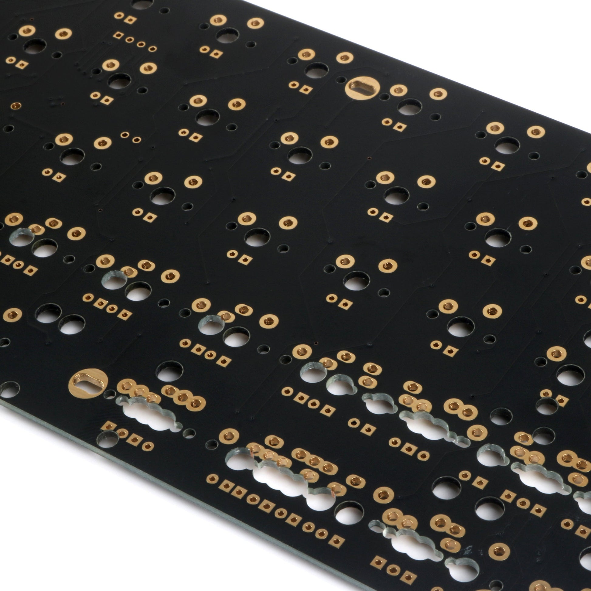 KTX-678547 USB Ergonomic Keyboard PCD Board with Multimedia Function Keys - JK60 Black Upper & Lower Lamp Position